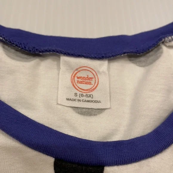 Sequined heart, off white polka dot dress, purple/blue tool bottom. Size small - Picture 3 of 6